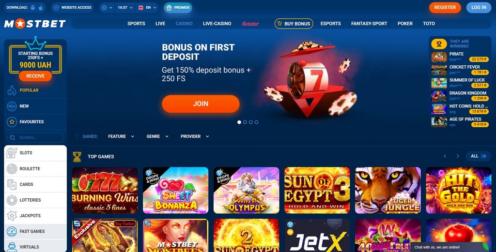 Esportovní sázení s Mostbet