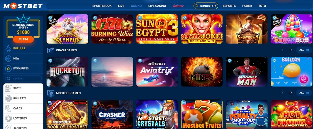 Mostbet: um parceiro generoso