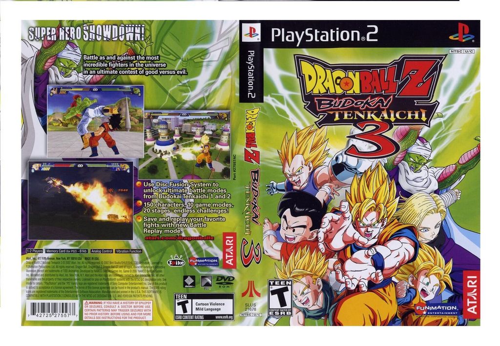 Dragon Round Z Budokai 3 PS2 ROM ISO